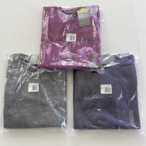 3 NWT Tek Gear Crew Neck Sweat shirts Small - Picture 2 of 6